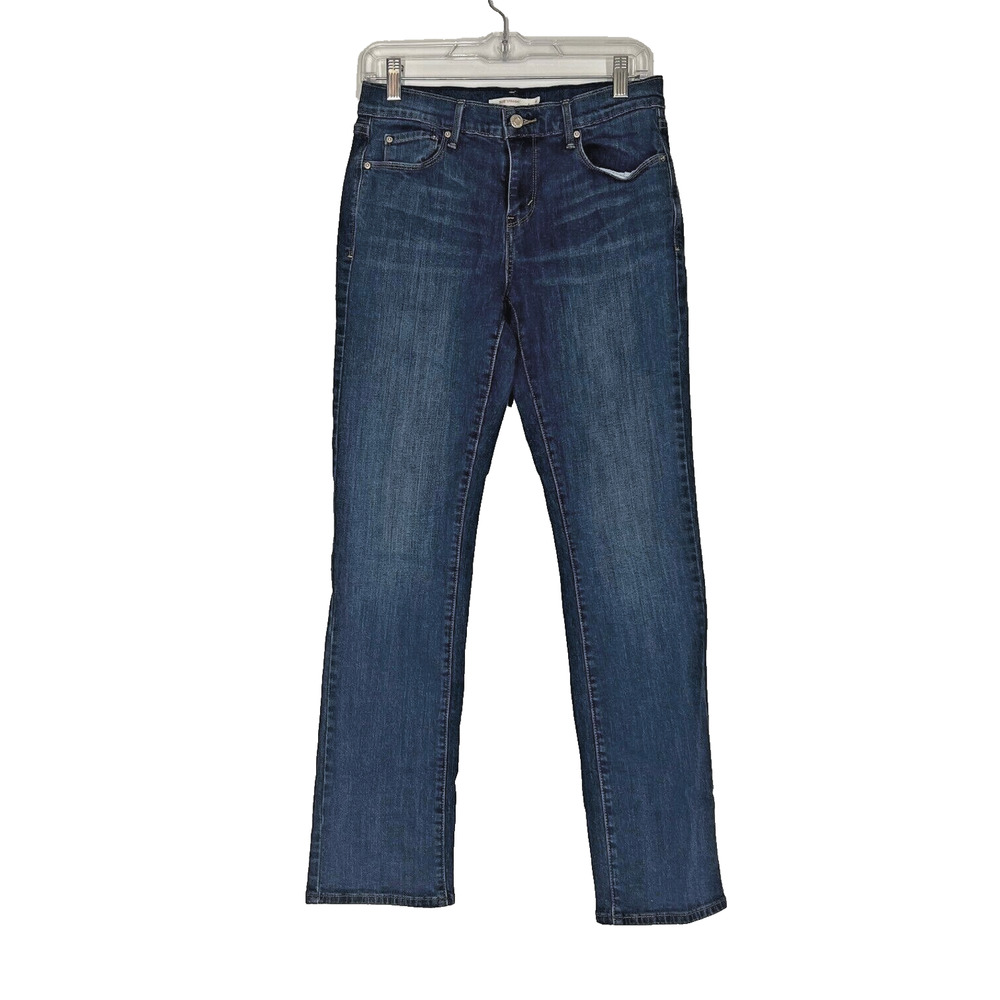 Levis 505 Jeans Womens 4 Blue Denim Straight Leg Timeless Classic Casual Comfort